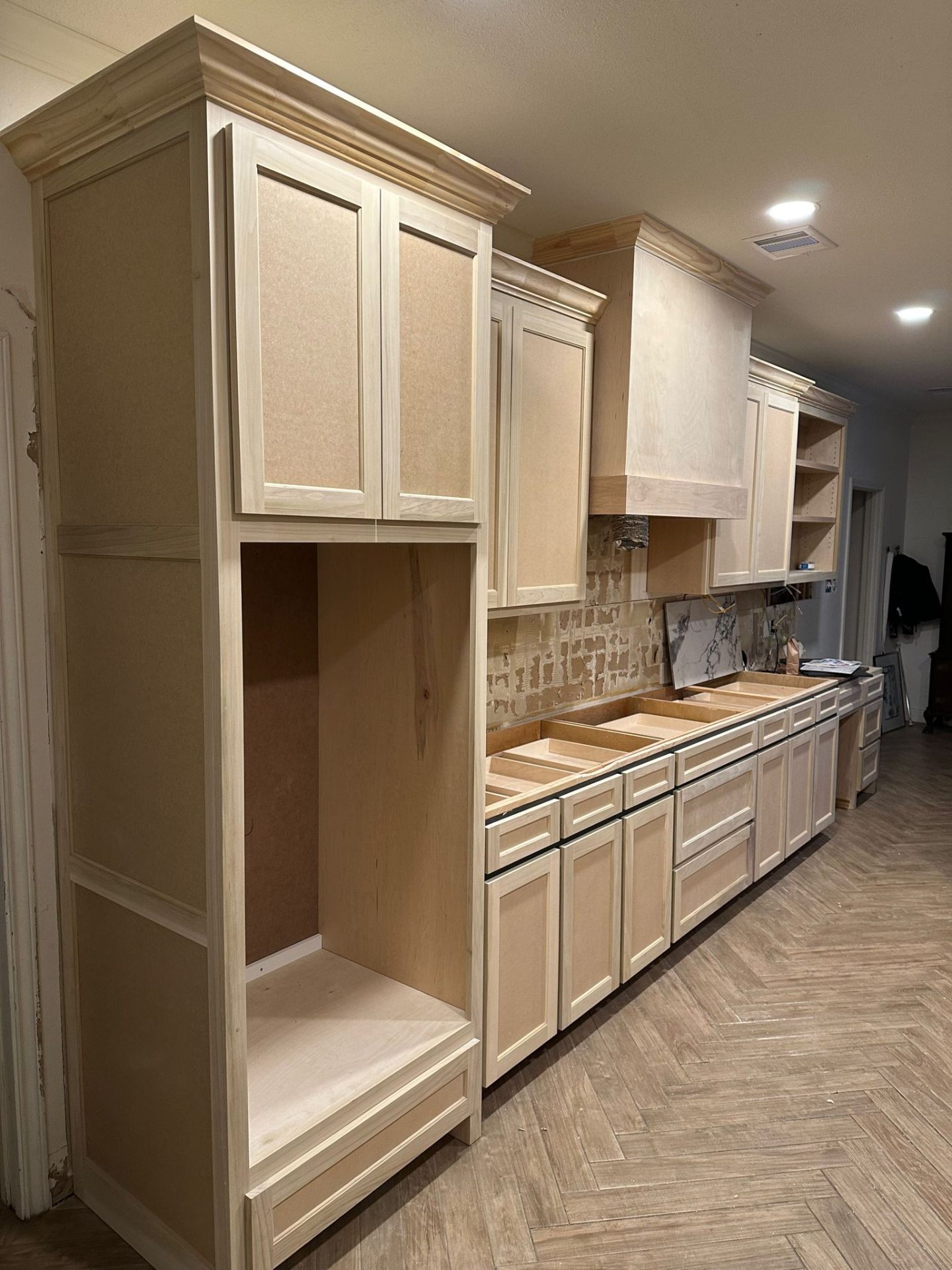 Kitchen cabinet transformation — Before